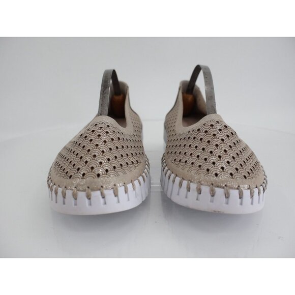 Ilse Jacobsen Women Tulip Bit Platform Slip On Shoe Size 40 10 Tan Metallic - Picture 3 of 12